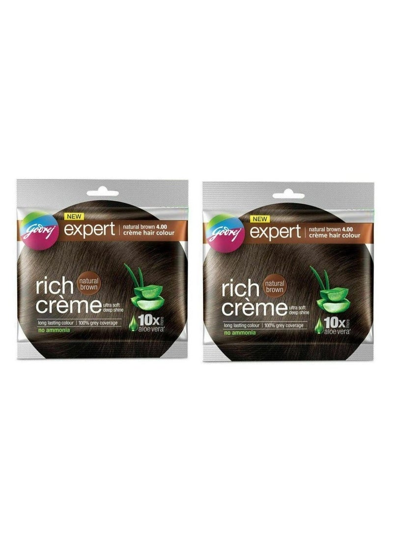 جودريج ريتش كريم لون للشعر بالصبار بني طبيعي - Image 1