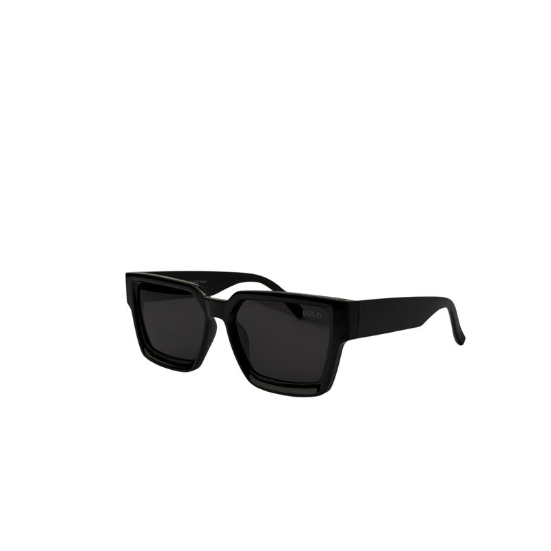 Bold Hexa square Sunglasses for Unisex - Black - Image 2