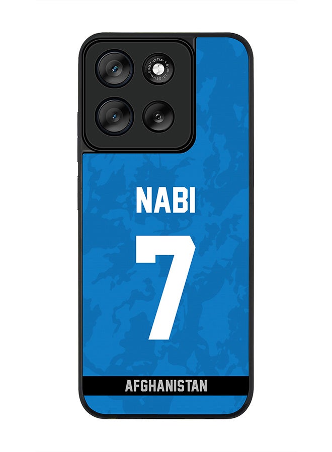 Stylizedd For Motorola Moto G56 Case,Slim fit Camera Protection, Shockproof Thin Phone cover  - Afghanistan Mohammad Nabi, Jersey No 7 - Image 1