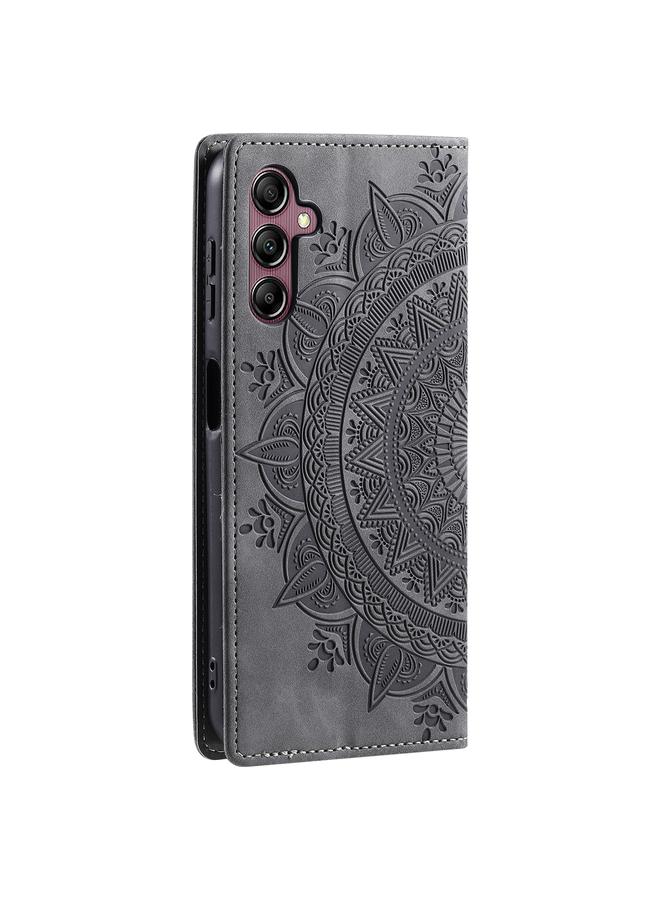 اس-توب جراب لهاتف Samsung Galaxy A24 4G جراب هاتف من الجلد المغناطيسي المنقوش بالطوطم - Image 3