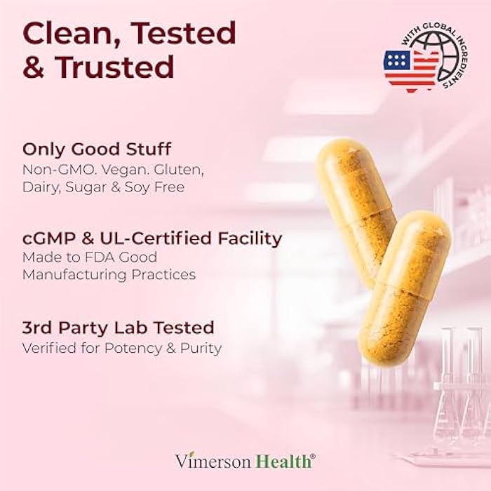 Vimerson Health Tart Cherry Capsules – Turmeric Curcumin Supplement with Tart Cherry Extract & Celery Seed Extract – Turmeric Curcumin with Black Pepper for Uric Acid Balance, Joint Health & Sleep Aid - 60 Count - Image 4