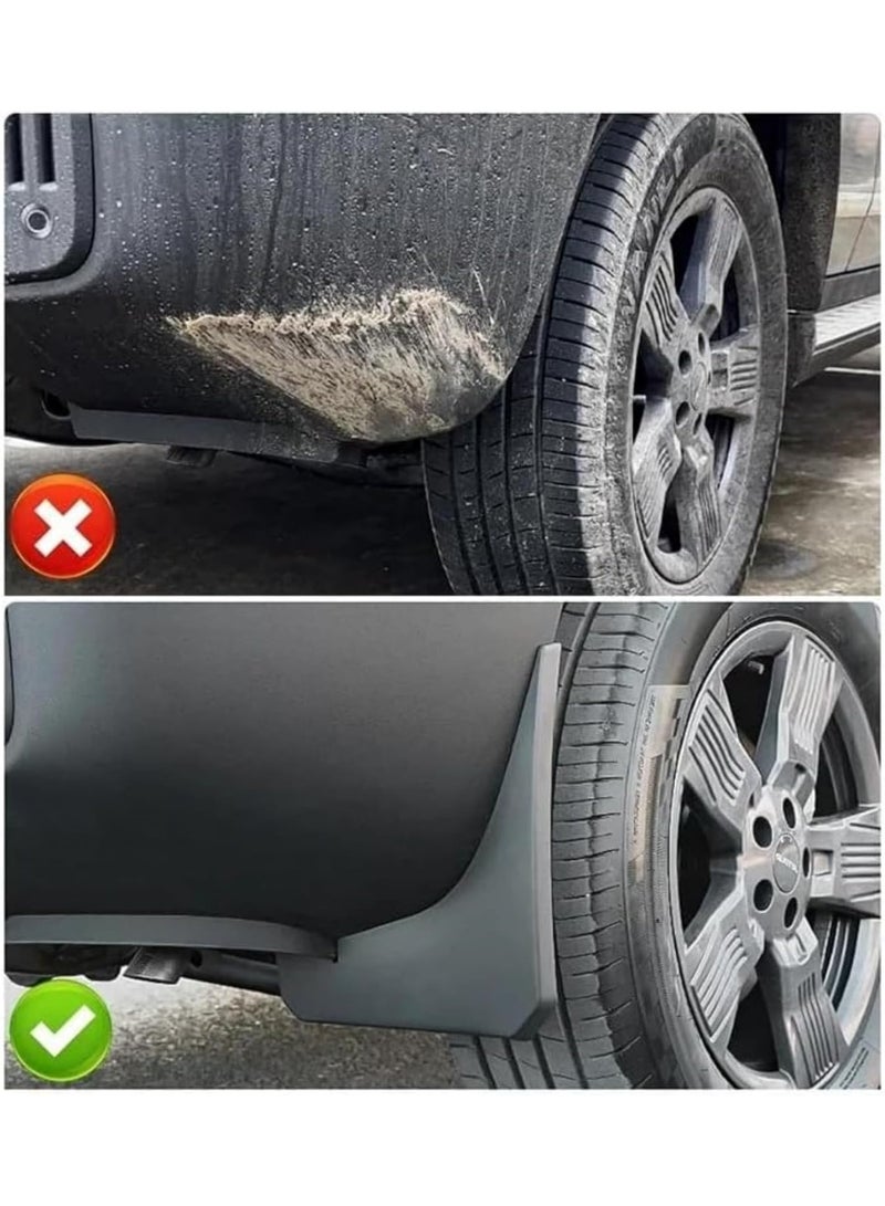 JOGAMS Compatible with Jetour T2 2023 2024 2025 Accessories Premium 4 Mud Flaps Mudguards Front and Rear Splash Guards - Image 3