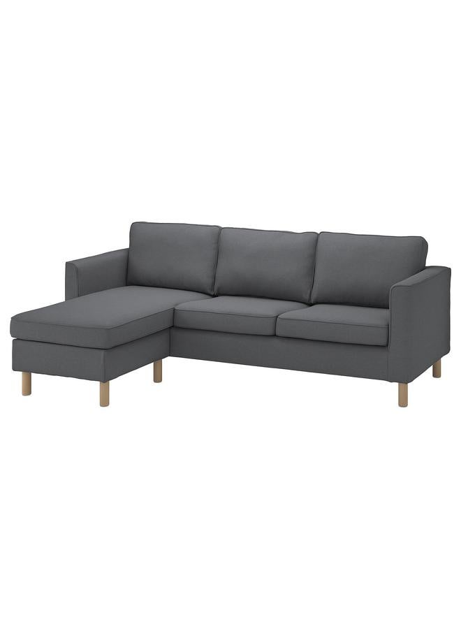 erorex Cover for 3-seat sofa, with chaise longue/Vissle grey - Image 2