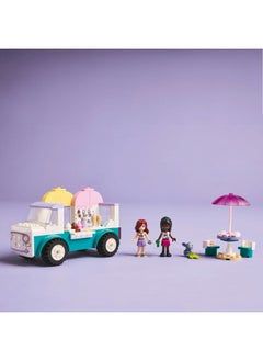 LEGO Friends Heartlake City Ice Cream Van Toy, Creative Pretend-Play Food Set for 4 Plus Year Old Girls, Includes 2 Mini Dolls and a Bunny Figure 42644 (92 pieces)  - Image 5