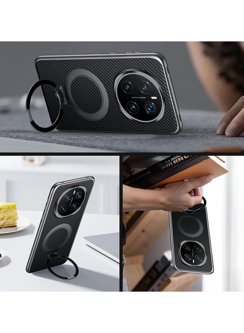 The magnetic case is compatible with the Honor Magic7 Pro case, and the Kevlar carbon fiber case with a stand shock protection case is suitable for the Magic7 Pro to support wireless charging - Image 3