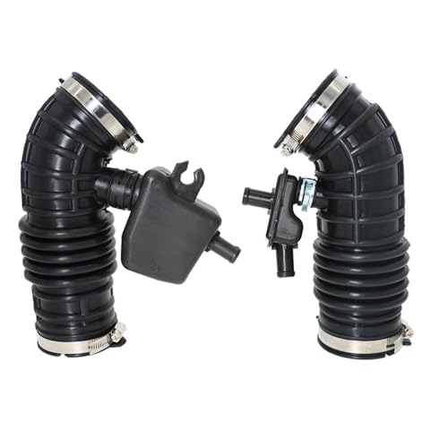 HLUCHY Black Air Intake Hose Left & Right Side Compatible with Infiniti FX35 Base Sport 2009 2010 2011 2012# 16576-1CB1A 16576-1CB0A - Image 1