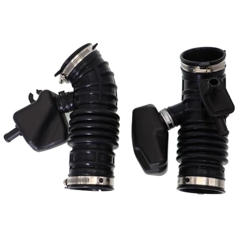 HLUCHY Black Air Intake Hose Left & Right Side Compatible with Infiniti FX35 Base Sport 2009 2010 2011 2012# 16576-1CB1A 16576-1CB0A - Image 2