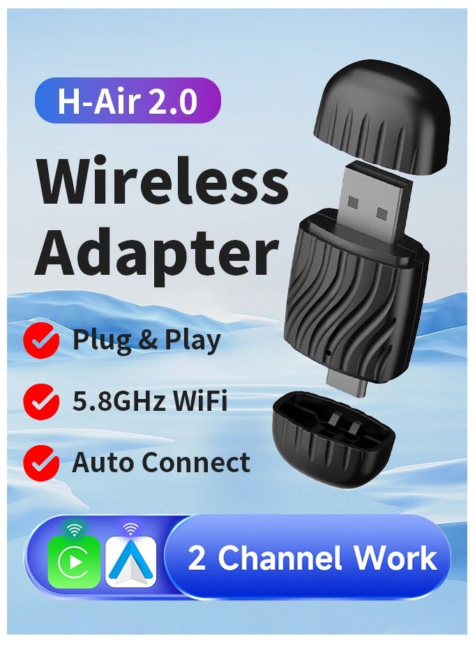 ديقيساند H-Air2.0 اللاسلكي Carplay محول أندرويد السيارات صندوق لاسلكي ل هيونداي كيا MG تويوتا بنز فولفو رينو أودي شيري - Image 1