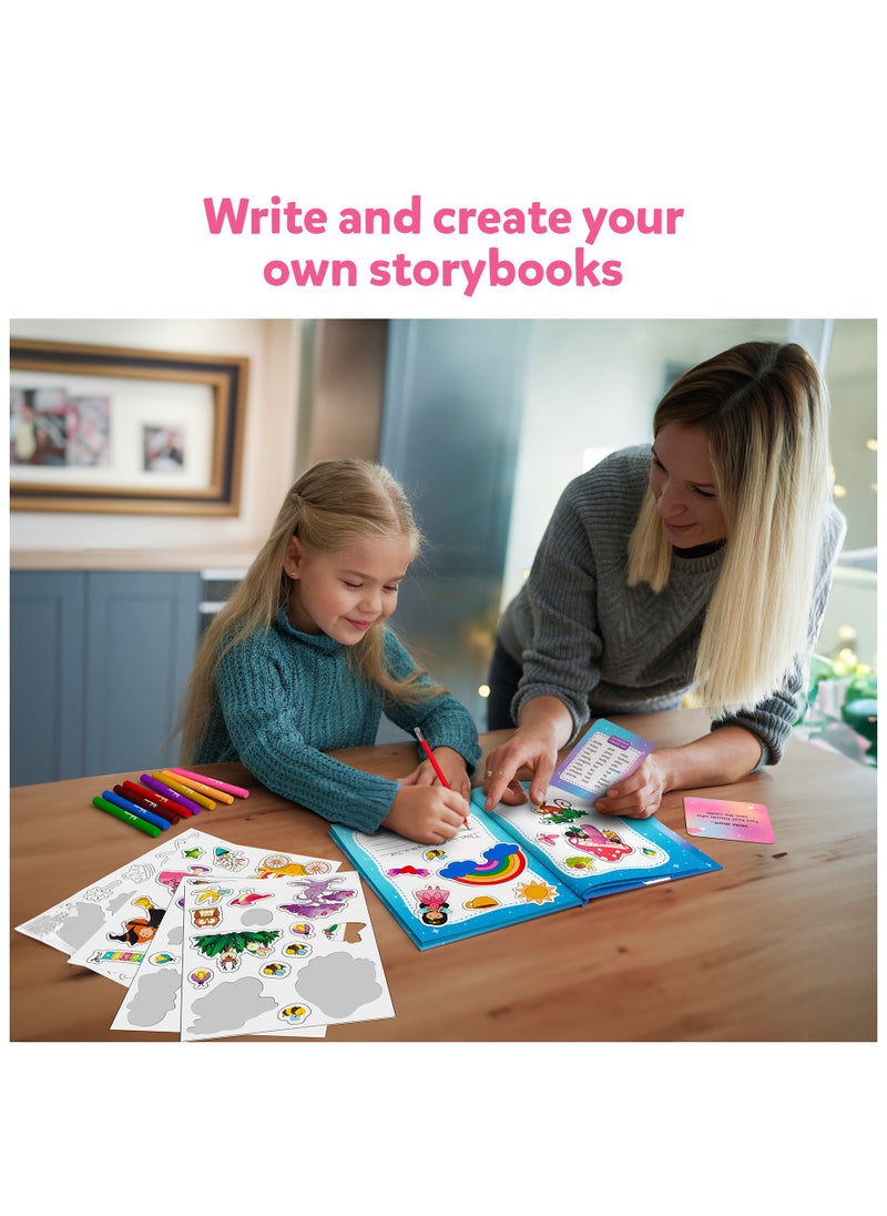 Skillmatics Storybook Art Kit - Unicorn & Princesses Art Kit for Kids, Write & Create Fairytale Stories, Creative Activity for Girls & Boys, DIY Kit, 300+ Stickers, Gifts for Ages 5, 6, 7, 8, 9, 10  - Image 3