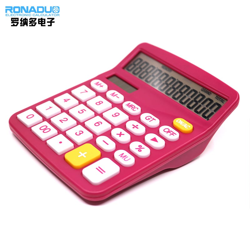 12 Color Calculator Solar Calculator Office M28 Computer Gift Logo - Image 2