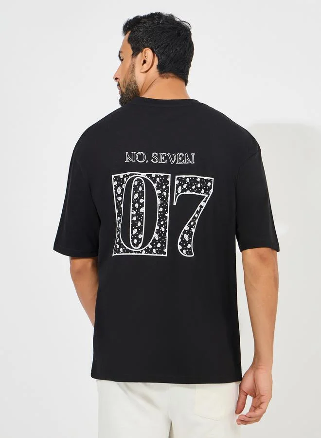 Styli Paisley Graphic Oversized Streetwear T-Shirt