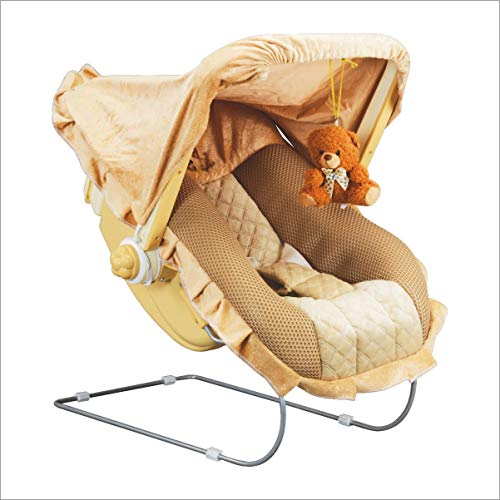 GRAZIA STEELART 12-in-1 Carry Bouncer Cot for Baby (Brown)-Made in India - Image 1