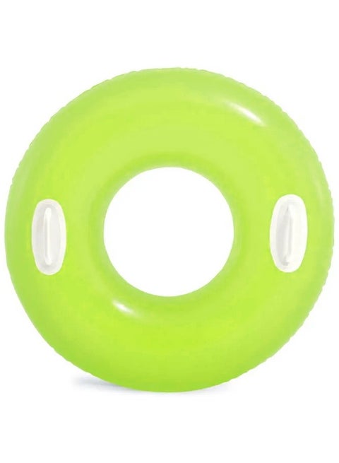 59258NP-Inflatable Swim Tube with Two Handles 76cm/30", Lime Yellow