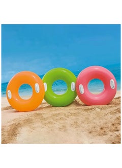 INTEX 59258NP-Inflatable Swim Tube with Two Handles 76cm/30", Lime Yellow  - Image 5