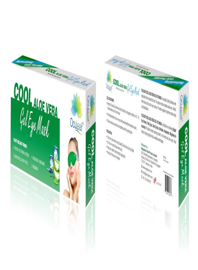 Waypham Oculeaf Cool Aloe Vera Gel Eye Mask|Digital Eye Strain & Dry Eyes|Relieve stress (Pack of 1) - Image 3