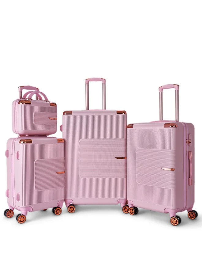 LIMRA Travel Bags Luggage set 5 pieces with a distinctive design from limra pink