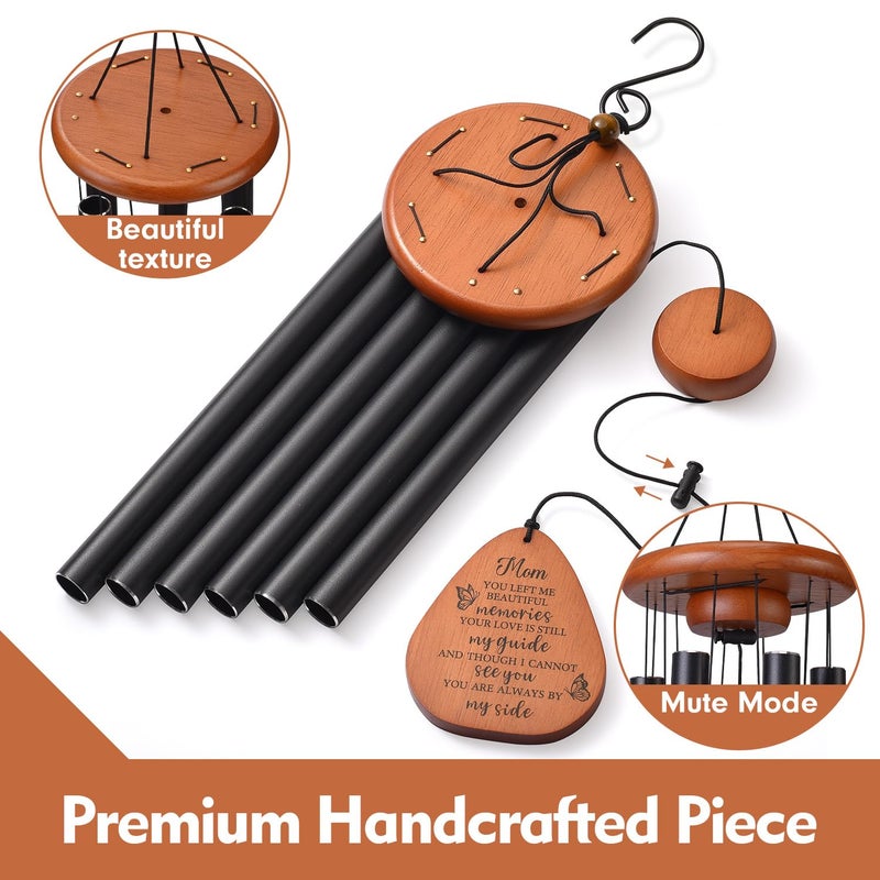 AMBOBE Memorial Sympathy Gifts for Loss of Mom, 32" Memorial Wind Chimes for Loss of Mother Sympathy Gift, Bereavement Gift for Loss of Mother, Windchimes in Memory of Mom Gifts - Image 4