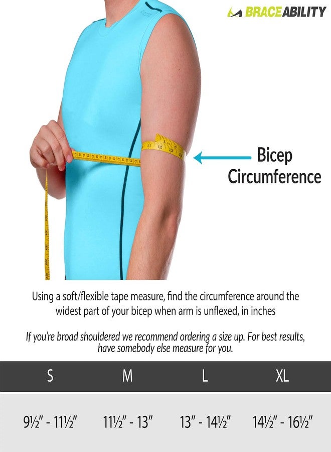 BraceAbility Sarmiento Brace - Humeral Shaft Fracture Splint Cast for Broken Upper Arm, Shoulder, Bicep and Humerus Bone with Stockinette Support (Large) - Image 2