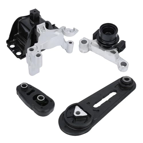 YOUYIEN Engine and Automatic Transmission Mount 4PS Fit for 20072012 Nissan Sentra 20L wAUTO CVTReplaces Part A4348 A4345 A4318 A4346 Black - Image 1