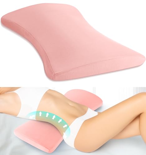 vamorry Lumbar Support Pillow for Bed Relief Back Pain: Lower Back Pillow for Sleeping - Memory Foam Waist Pillow - Back Wedge Bolster Pillow for Side, Back&Stomach Sleepers - Bed Rest Pillow for Car, Sofa - Image 1