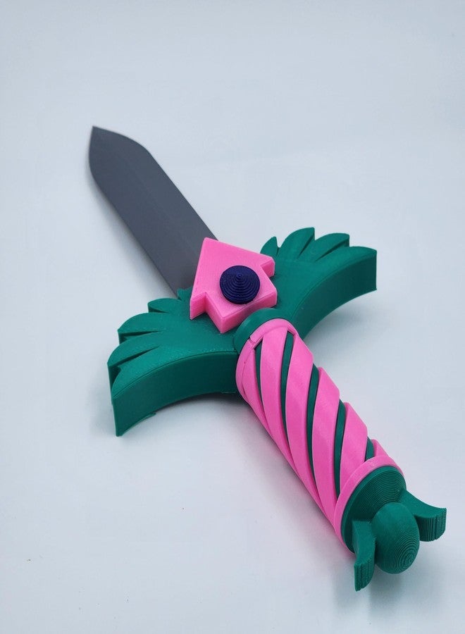 CUBIX3D 3D Printed Multicolor Fantasy Toy Sword | Survival Game-Inspired Prop for Cosplay, Collectors & Gamers | Safe Roleplay Dagger for Adults & Teens (210mm) - Image 1