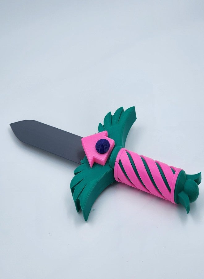 CUBIX3D 3D Printed Multicolor Fantasy Toy Sword | Survival Game-Inspired Prop for Cosplay, Collectors & Gamers | Safe Roleplay Dagger for Adults & Teens (210mm) - Image 4
