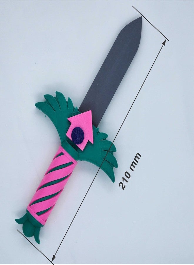 CUBIX3D 3D Printed Multicolor Fantasy Toy Sword | Survival Game-Inspired Prop for Cosplay, Collectors & Gamers | Safe Roleplay Dagger for Adults & Teens (210mm) - Image 3