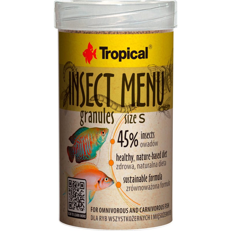 Tropical Insect Menu Sinking Granules S Fish Food 54g/100ml- 64033 - Image 1