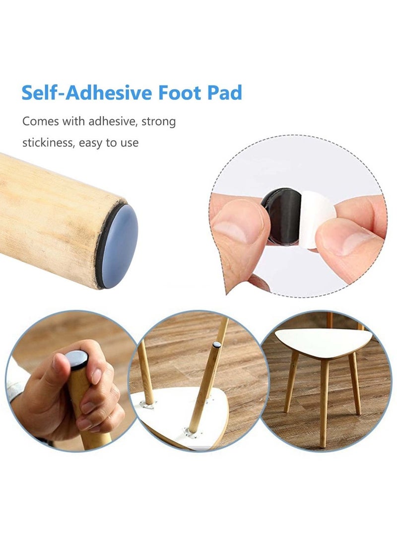 Furniture Moving Pads, 12 Pcs Round Shaped Self-Stick Furniture Sliders Furniture Easy Movers Floor Protector Pads for Moving Furniture Movers Carpet Gliders Glides - Image 2