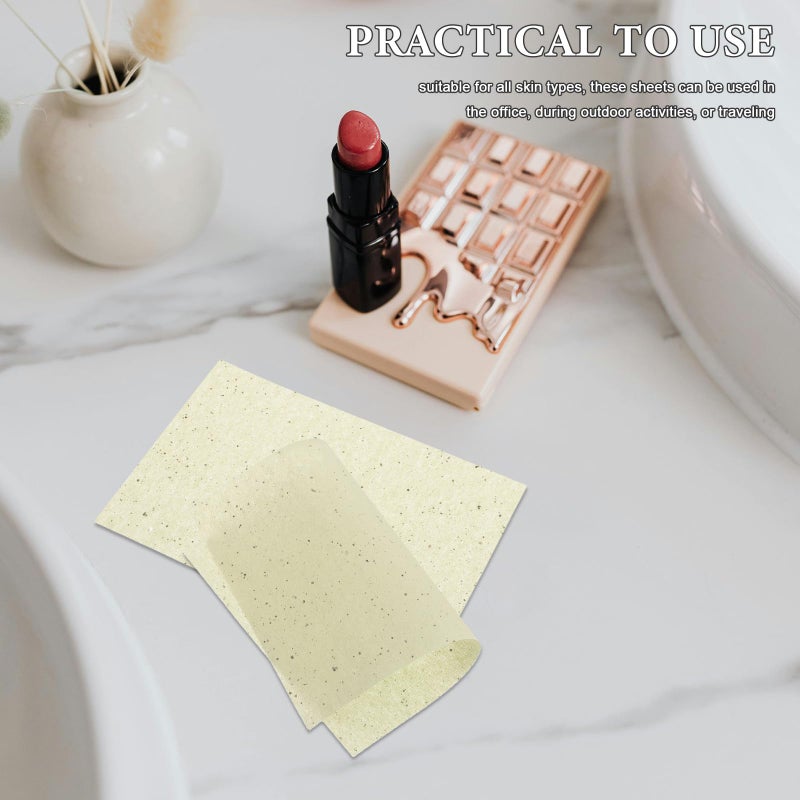 Green Tea Scented Oil Blotting Papers 100 Sheets for Oily Skin Control and Makeup Touch Up - Image 5