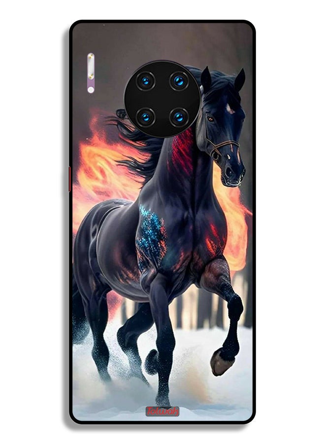 Tolwak Huawei Mate 30 Pro 4G Protective Case Cover Horse Hd - Image 2