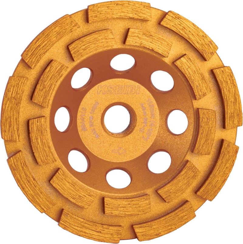 KSEIBI 644116 Diamond Concrete Grinding Wheel 4 1/2" x 5/8"-11 for Polishing and Cleaning Stone Concrete Surface, Cement, Marble, Rock, Granite, and Thinset Removing, Angle Grinder Wheels Cup - Image 1