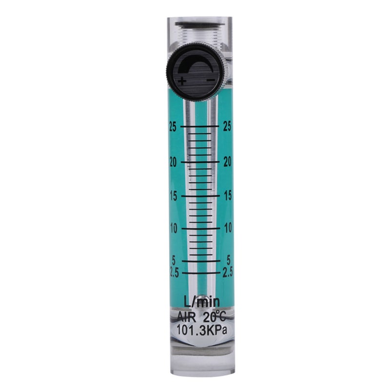 LZQ-5 Flowmeter 2.5-25LPM Flow Meter with Control Valve for Oxygen/Air/Gas - Image 1