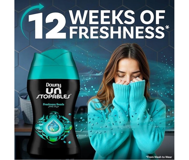 Downy Unstopables In Wash Scent Booster Beads Fresh Scent 162g Pack of 4 Long Lasting Laundry Fragrance Fabric Freshener Odor Eliminator - Image 3