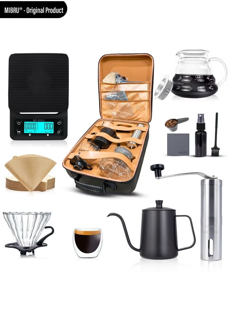 MIBRU - V60 Set 12 Piece Coffee Drip Set With Tool Case - Image 1