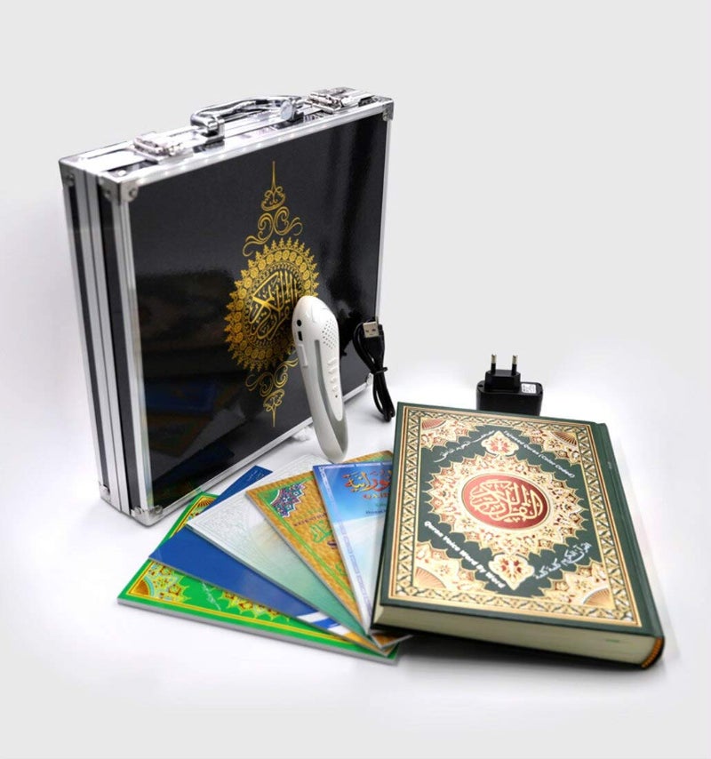 DEAGUI Digital Qur'an Pen Quran Player Pen Reader 8GB Silver Color Word for Word Tajweed (M9 Normal Size Book) - Image 5