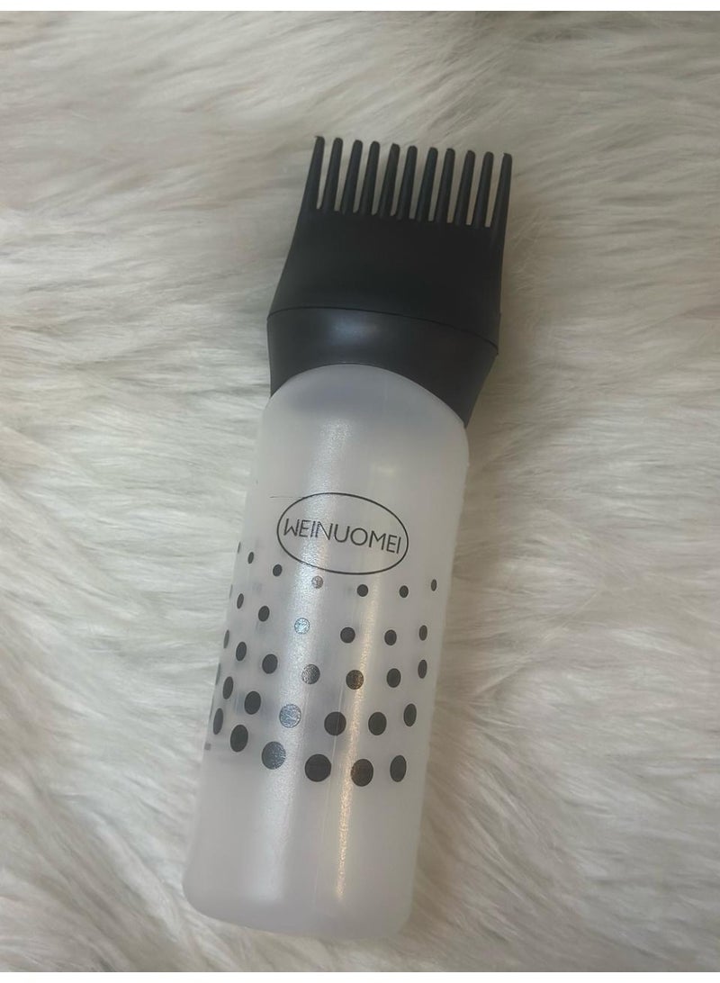 Generic maya accessories 200ml Custom Eco Friendly Plastic Salon Hair Comb and Brush Applicator Bottle for Oil Comb Applicator may vary color - Image 1