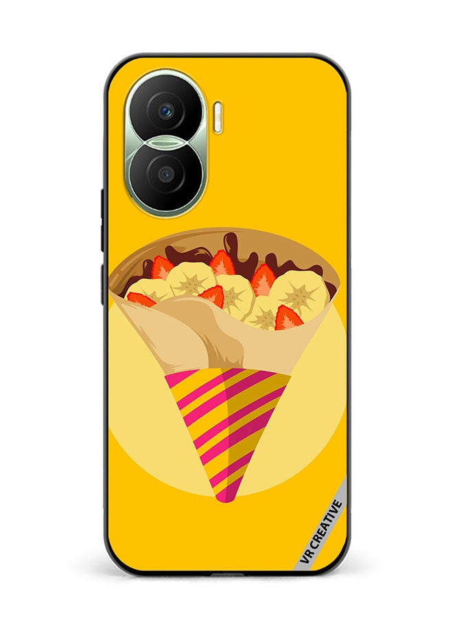 VR CREATIVE Protective Case Cover For Honor Play7T Pro A Delicious Crepes With Lots Of Toppings Design Multicolour - Image 1