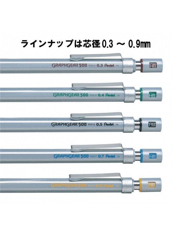Pentel Mechanical Pencil, Graph Gear 500, for Draft, 0.9mm (PG519) - Image 5