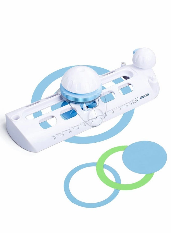 Circle Paper Cutter, Circular Compass Craft Cutter, Paper Trimmer Scrapbooking Tool for Paper Circular Cutting Tool for Cardstocks - Image 1