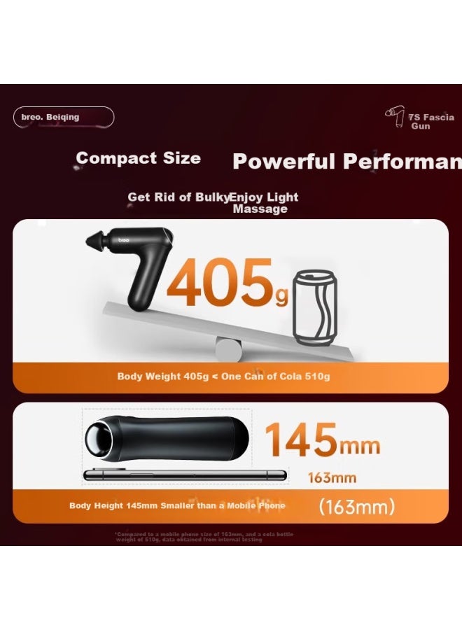 Breo Massage Gun 7s Deep Muscle Massager, Portable Mini Massage Gun, Home Full-body Relaxation Professional-grade Massage Device Fascia Massager New Year Gift - Image 2
