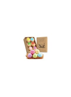 6-Piece Organic Handmade Bath Bombs Gift Set Multicolour 60g