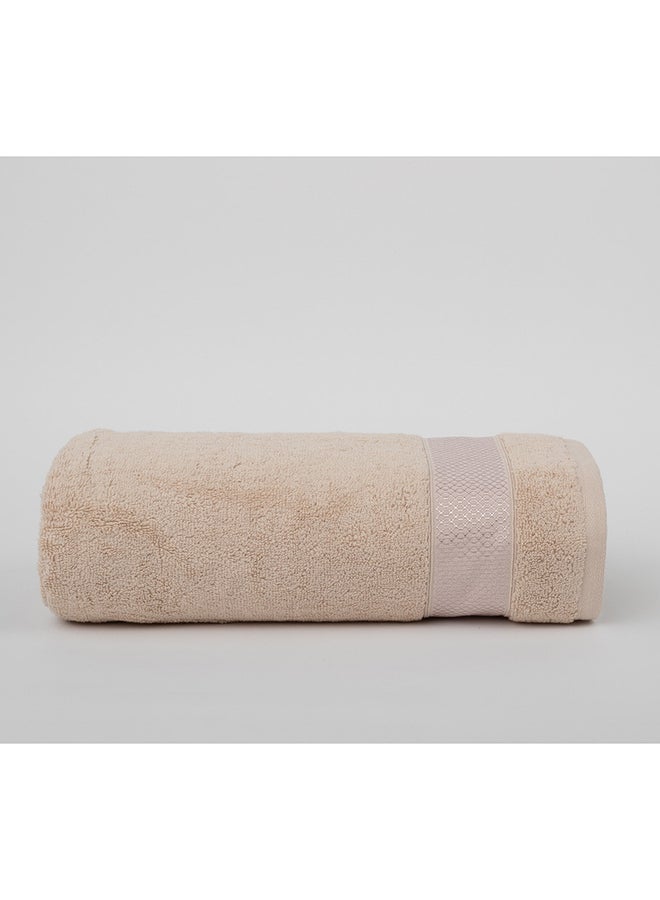 White Rose Towel LUXURY S - 600 GSM - 100% Cotton Terry -Bath Sheet 80x160 cm-Premium Touch-Quick Dry - Super Absorbent-Cream  - Image 2