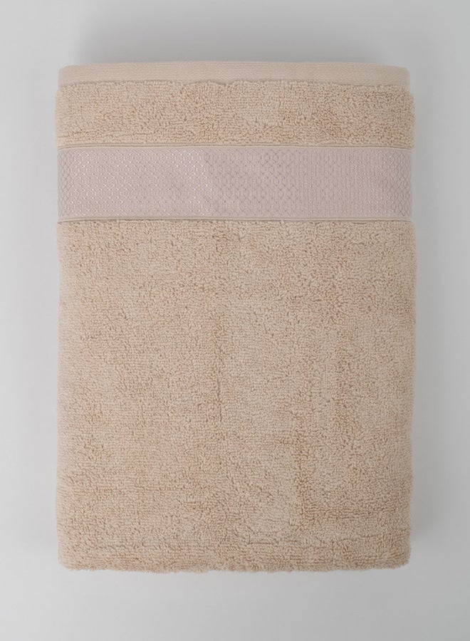 White Rose Towel LUXURY S - 600 GSM - 100% Cotton Terry -Bath Sheet 80x160 cm-Premium Touch-Quick Dry - Super Absorbent-Cream  - Image 5