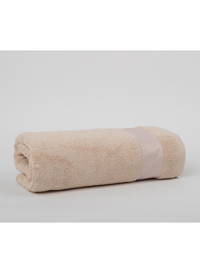 White Rose Towel LUXURY S - 600 GSM - 100% Cotton Terry -Bath Sheet 80x160 cm-Premium Touch-Quick Dry - Super Absorbent-Cream  - Image 3