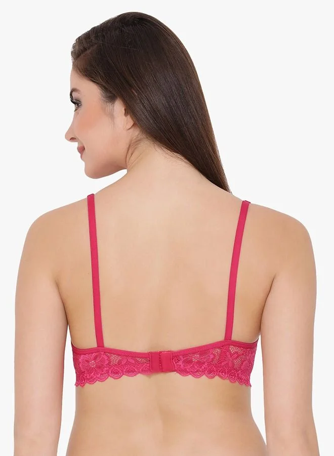 Clovia  Clovia Pack Of 2 Solid Non Padded Full Coverage Bra In Pink  | Best Price UAE