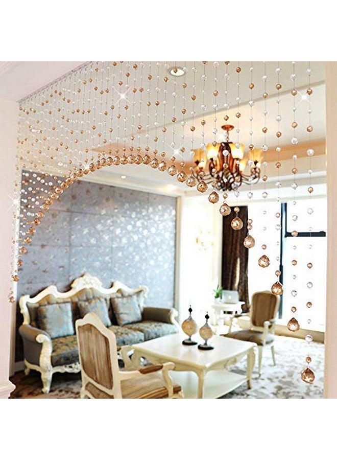 بينديا ستارة من الخرز الكريستالي الأكريليكي من PINDIA على شكل قطرة زجاجية أصلية (45 قوس، لون الشمبانيا) - Image 1