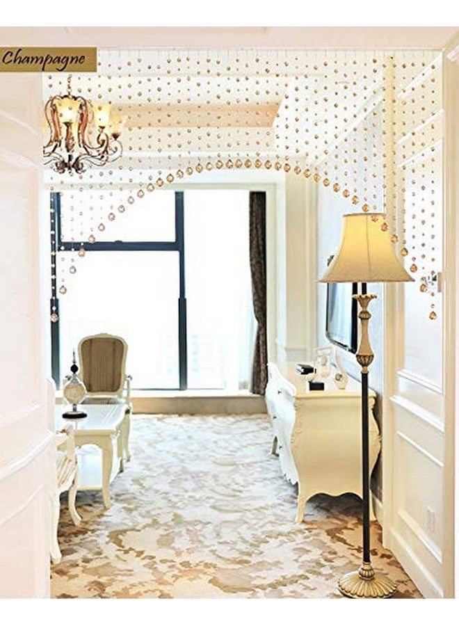 بينديا ستارة من الخرز الكريستالي الأكريليكي من PINDIA على شكل قطرة زجاجية أصلية (45 قوس، لون الشمبانيا) - Image 2