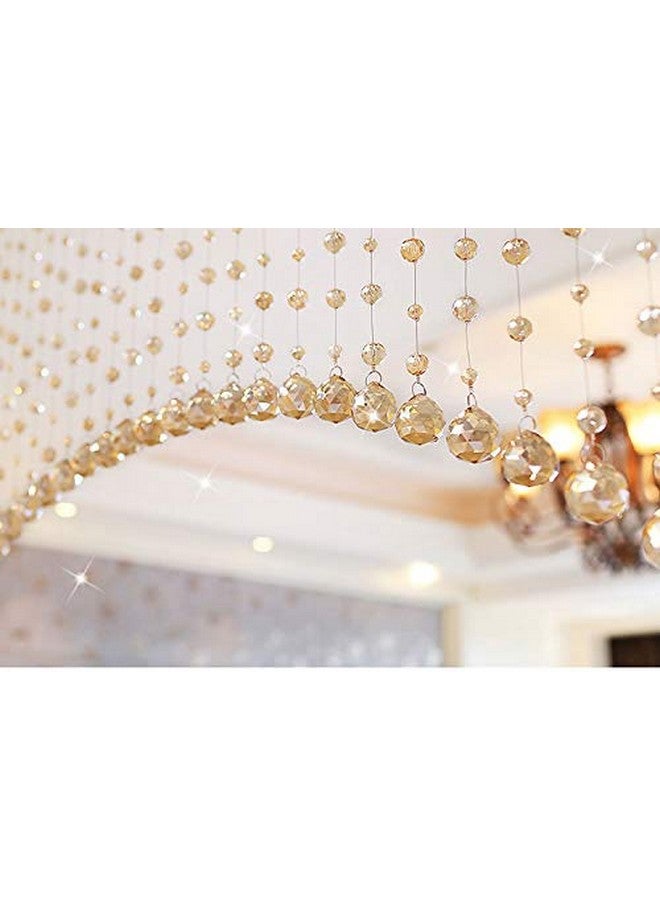 بينديا ستارة من الخرز الكريستالي الأكريليكي من PINDIA على شكل قطرة زجاجية أصلية (45 قوس، لون الشمبانيا) - Image 3