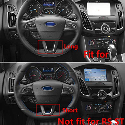 RUIHE 3PCS Carbon Fiber Folor Steering Wheel Cover for Ford Focus Escape EcoSport Kuga Not for RS ST - Image 2